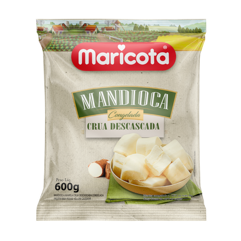 Frozen Peeled Cassava (Mandioca - Brasil) 600g - Maricota