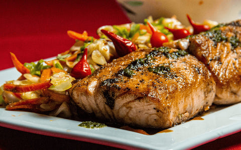 Pangasius with vegetables