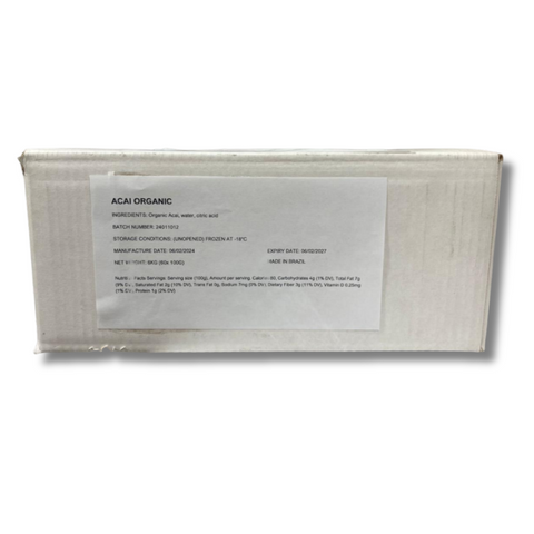 Frozen Organic Acai Pulp 12% - 60 sachet x 100g - Nativo.ae 