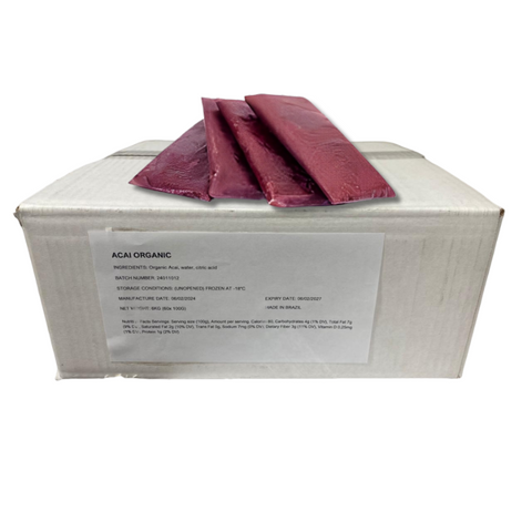 Frozen Organic Acai Pulp 12% - 60 sachet x 100g - Nativo.ae