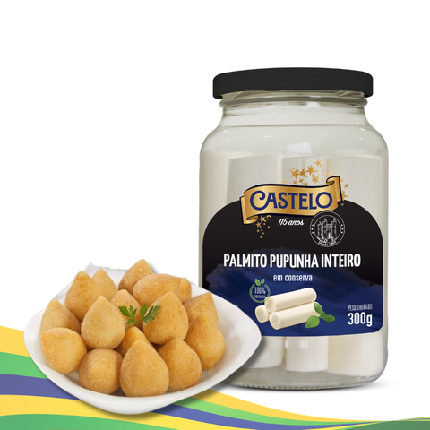 Maricota Frozen Chicken Coxinha 1kg + Whole Pupunha 300g Bundle | Expiry March 7, 2026