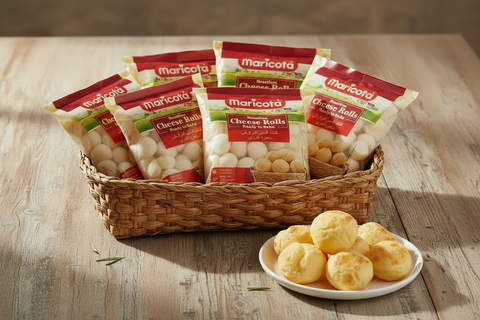 Traditional Cheese Rolls (Pao de Queijo) 5x1kg– Frozen Maricota