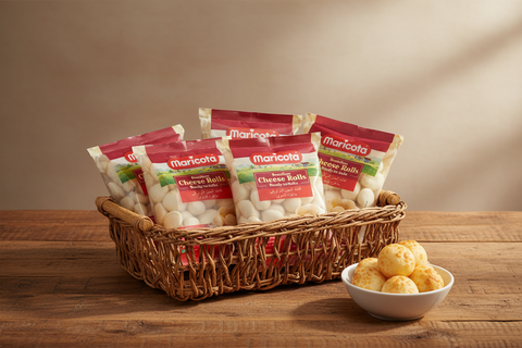 Traditional Cheese Rolls (Pao de Queijo) 5x1kg– Frozen Maricota