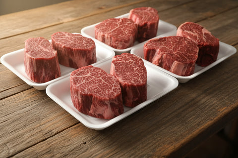 Frozen Australian Wagyu Tenderloin Cuts (2pcs) MB6-7 – nativo.ae | * 285 AED PER KG* - Ave. weight 430 grams
