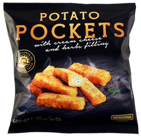 Frozen Potato Pockets with cream cheese & herbs 600g – Wernsing (Germany)