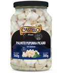 Jar of 300g Chopped Pupunha Palm Heart (Palmito Pupunha Picado) By Castelo
