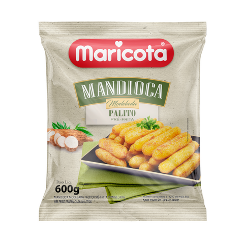 Pre Fried Frozen Cassava Stick (Mandioca Palito Pré-Frita) 600g - Maricota