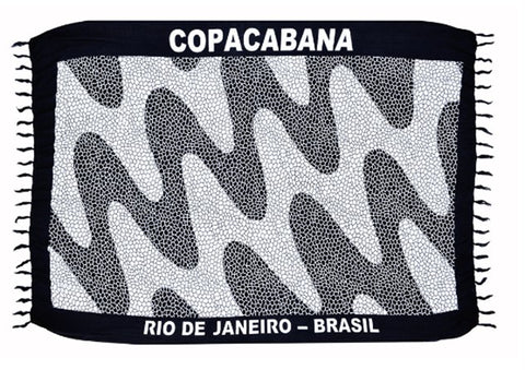 Sarong Beachwear 1.70 x 1.10 Rio De Janeiro Copacabana Balibeach
