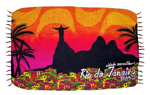 Sarong Beachwear 1.70 x 1.10 Rio De Janeiro Ribbons - Balibeach
