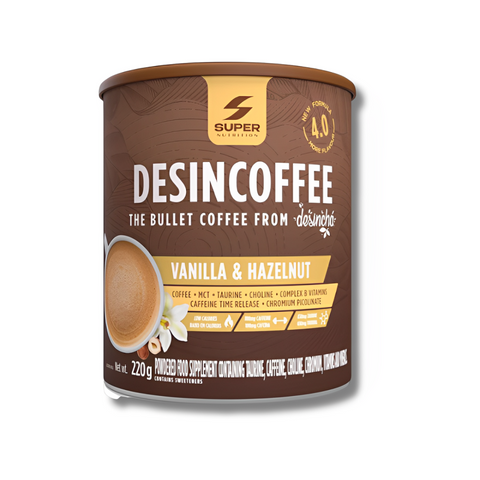 Super Nutrition/Desincha Desincoffee Vanilla and Hazelnut 220g