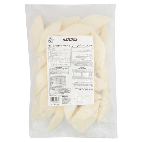 Frozen Ready to Cook Three Cheese Bread Sticks 1kg - Maricota